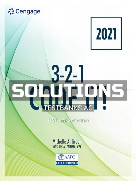 Solutions Manual or 3 2 1 Code It 2021 9th Edition by Green