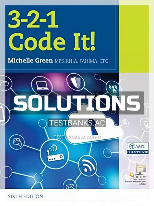 Solutions Manual or 3 2 1 Code It 6th Edition by Green